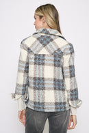 Button-Front Short Jacket Back View