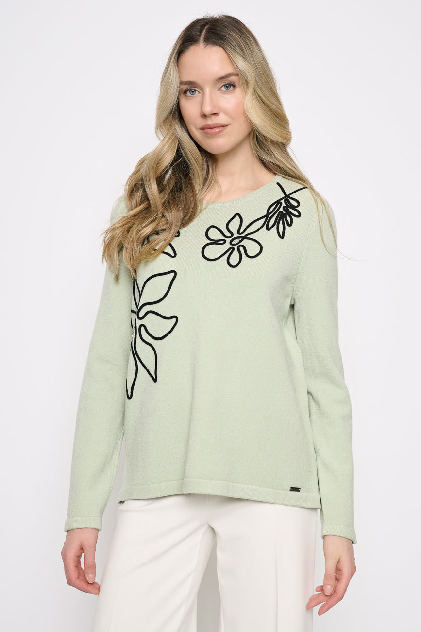 Soutache Stones Embellished Top