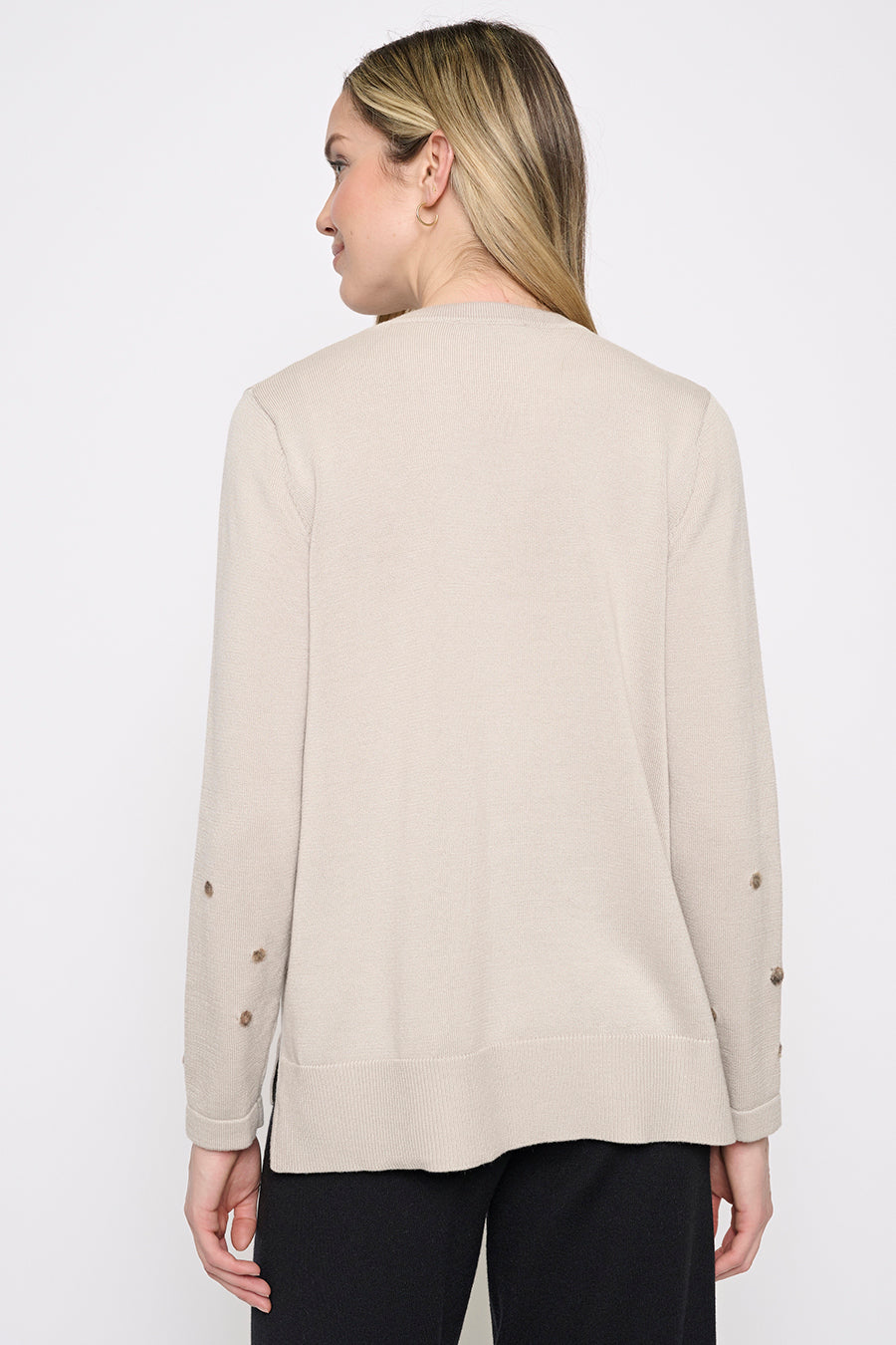 Polka-Dot Hi-Low Top Back View