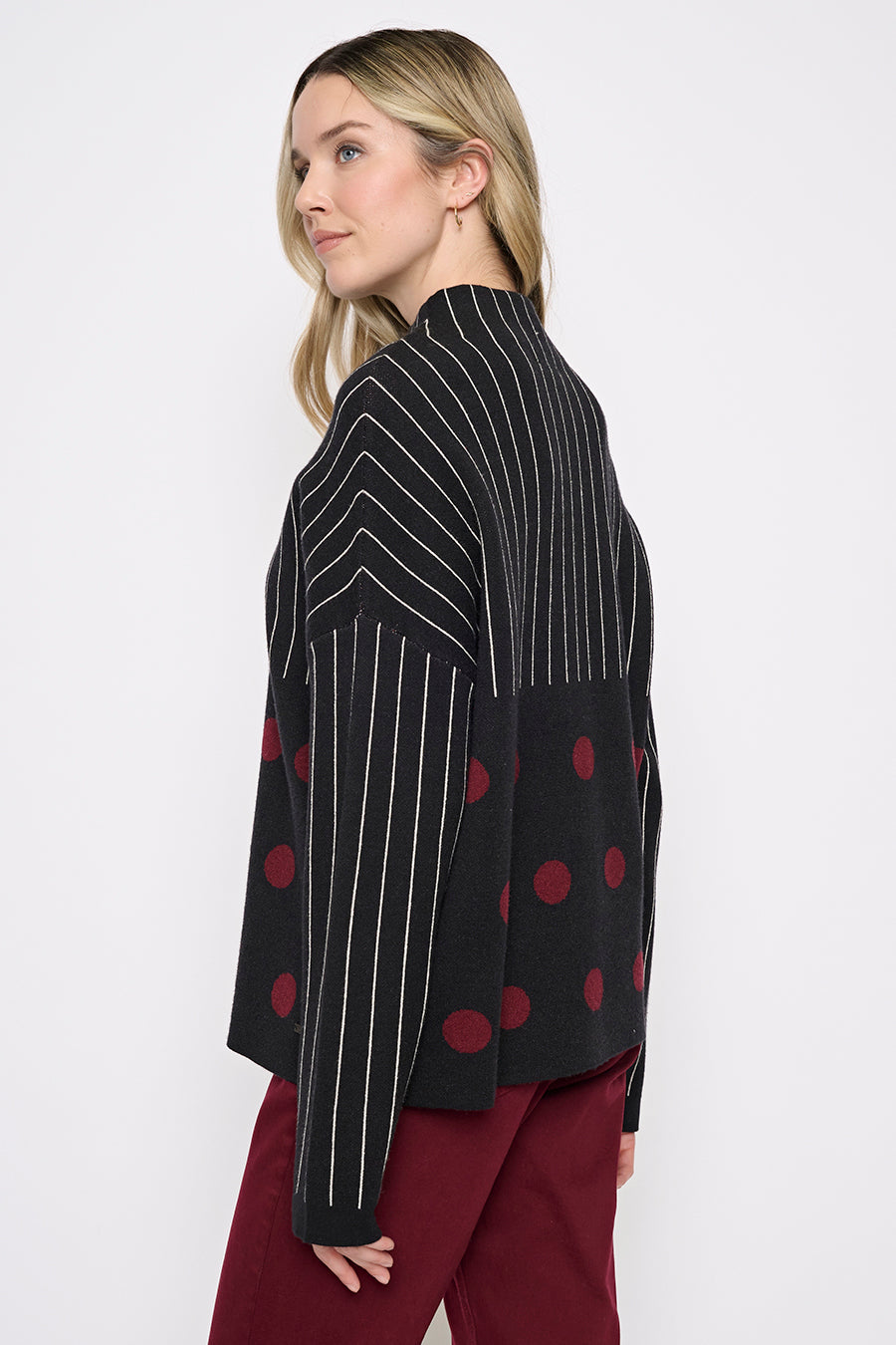 Polka Dot Stripped Top