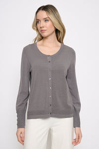 Crew Neck Cardigan