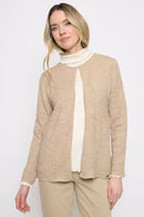 Textured Crew-Neck Jacket