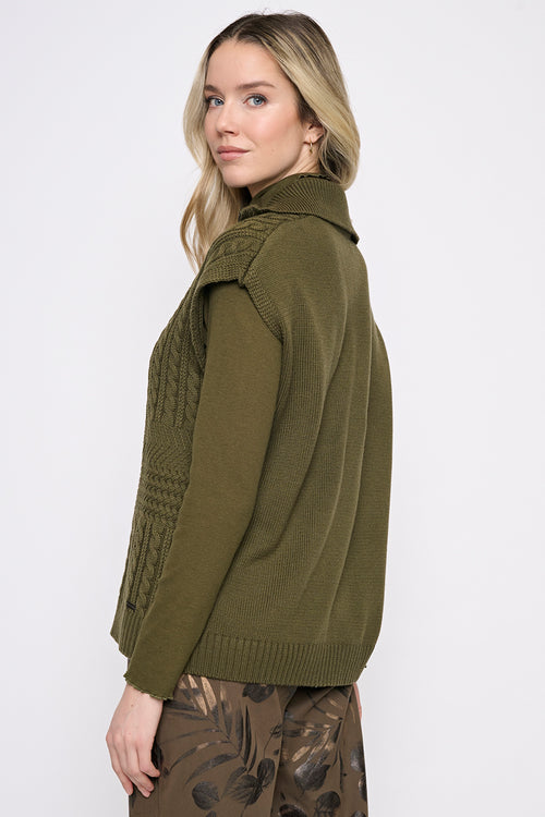 Zip-Front Short-Sleeves Jacket Side View
