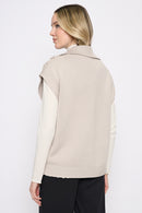 Zip-Front Short-Sleeves Jacket Back View