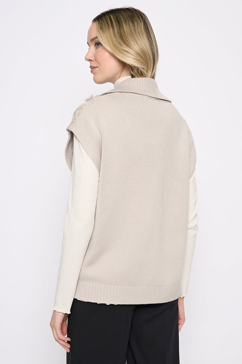 Zip-Front Short-Sleeves Jacket Back View