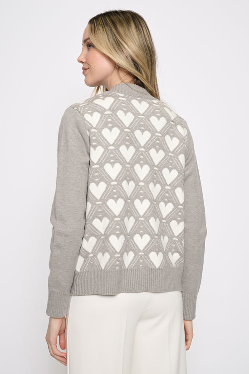 Heart Zip-Front Jacket Back View