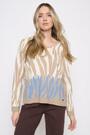 Animal Jacquard Top Front View