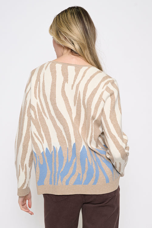 Animal Jacquard Top Back View
