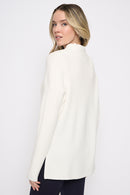 Embellished Drawstring Collar Top Back View