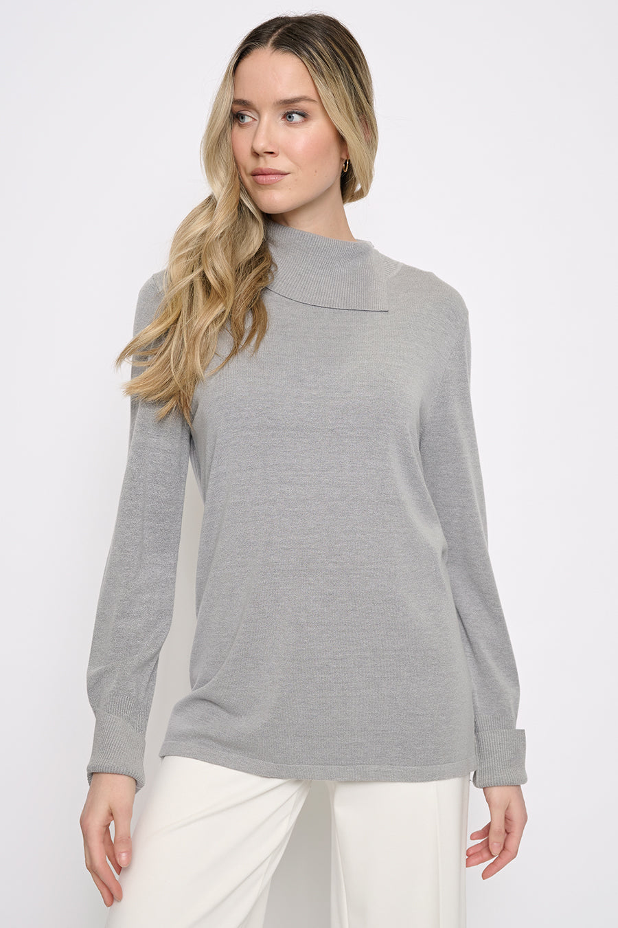 Split Collar Top Front View