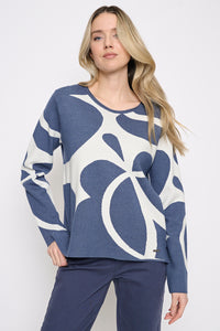 Abstract Jacquard Top