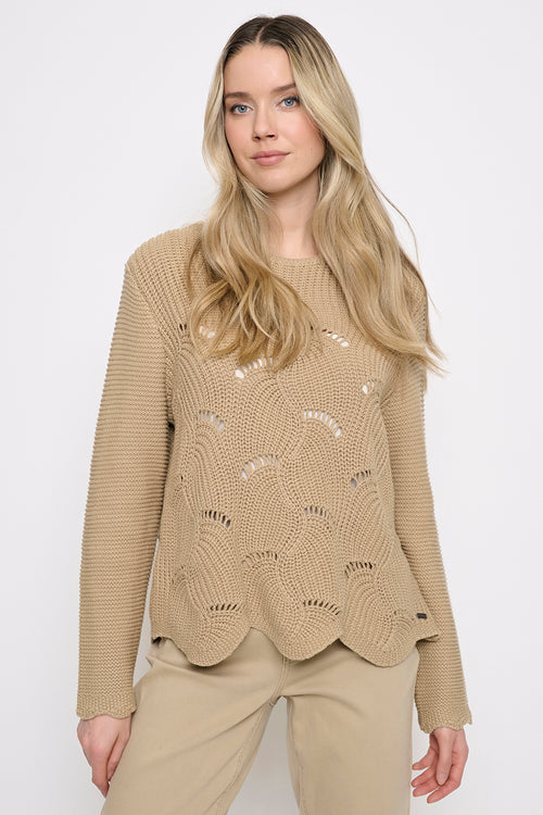 Scalloped Hem Top
