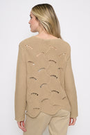 Scalloped Hem Top