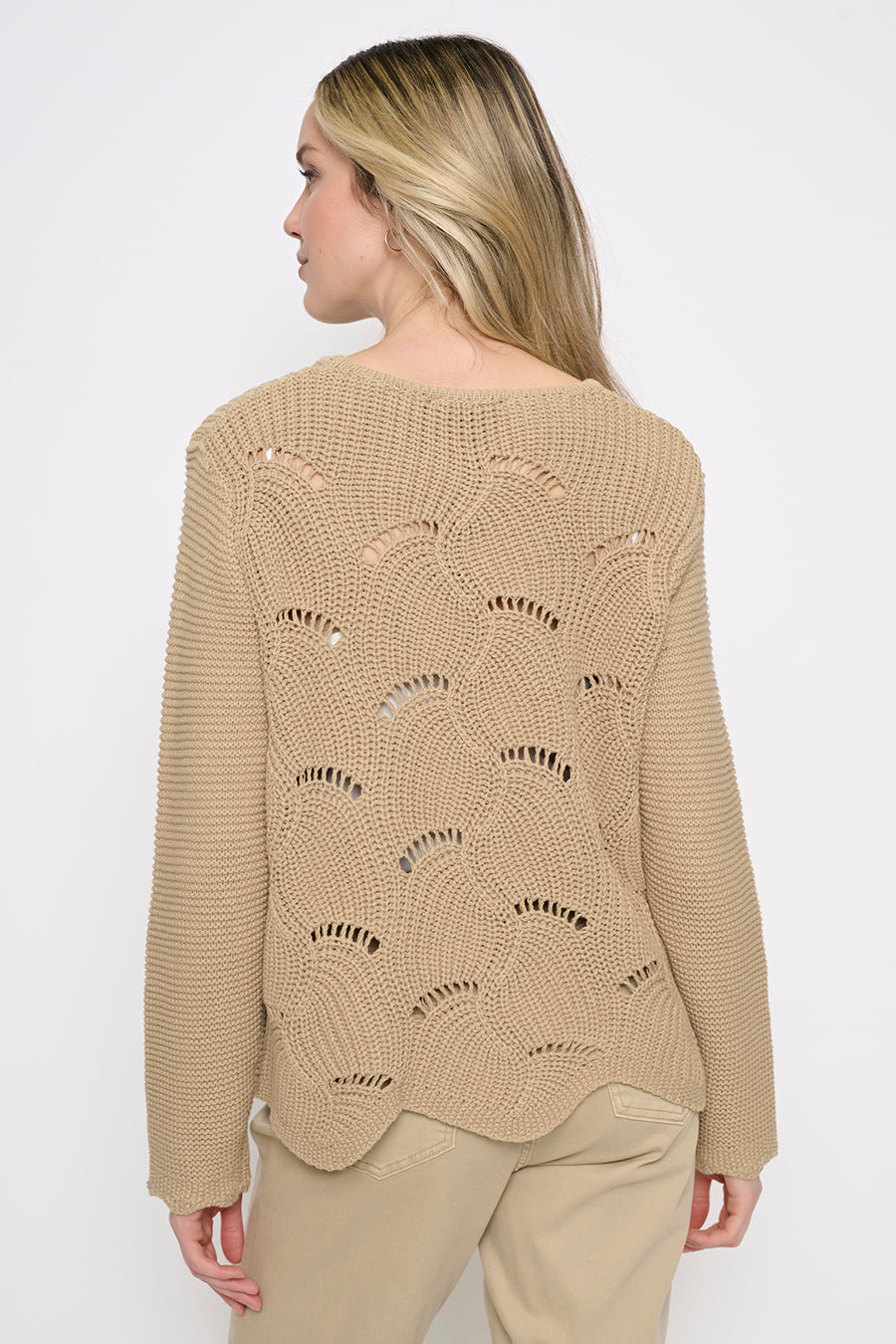 Scalloped Hem Top