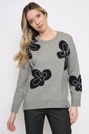 Hi-Low Floral Top Front View