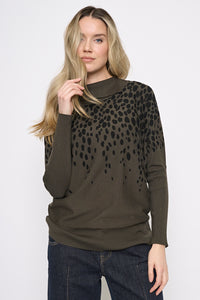 Split Collar Printed Top