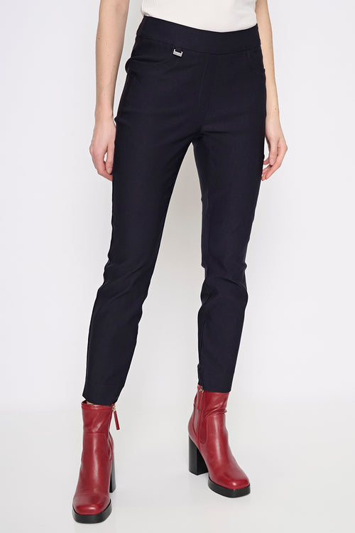 Side Slit Ankle Length Pants Front View