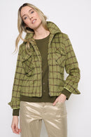 Zip-Front Short Jacket Front View