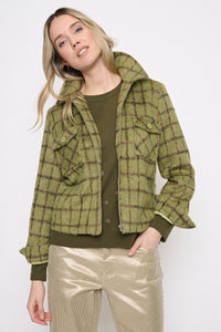 Zip-Front Short Jacket