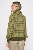 Zip-Front Short Jacket Back View