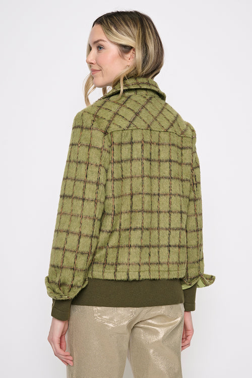 Zip-Front Short Jacket Back View