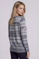 Soutache Embroidered Printed Top Back View