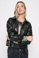Zip-Front Soft Polyurethane Jacket Front View