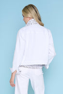 Contrast Trim Denim Jacket