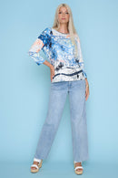 Glitter Wide-Leg Regular Length Jeans Full Length