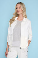 3/4 Sleeves Zip-Front Jacket Front View