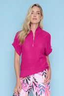 Half-Zip Knit Top