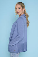 Open-Front Long Jacket Side View