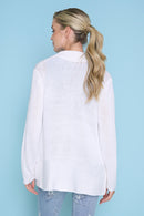 Open-Front Long Jacket Back View