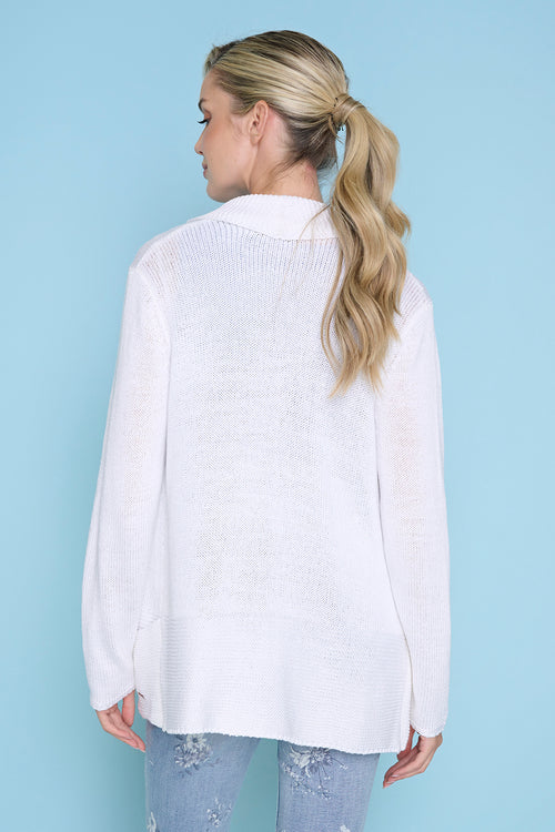 Open-Front Long Jacket Back View