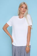 Basic Crew-Neck Top Front View