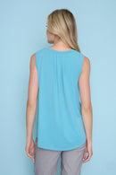 Basic V-Neck Tank Back View