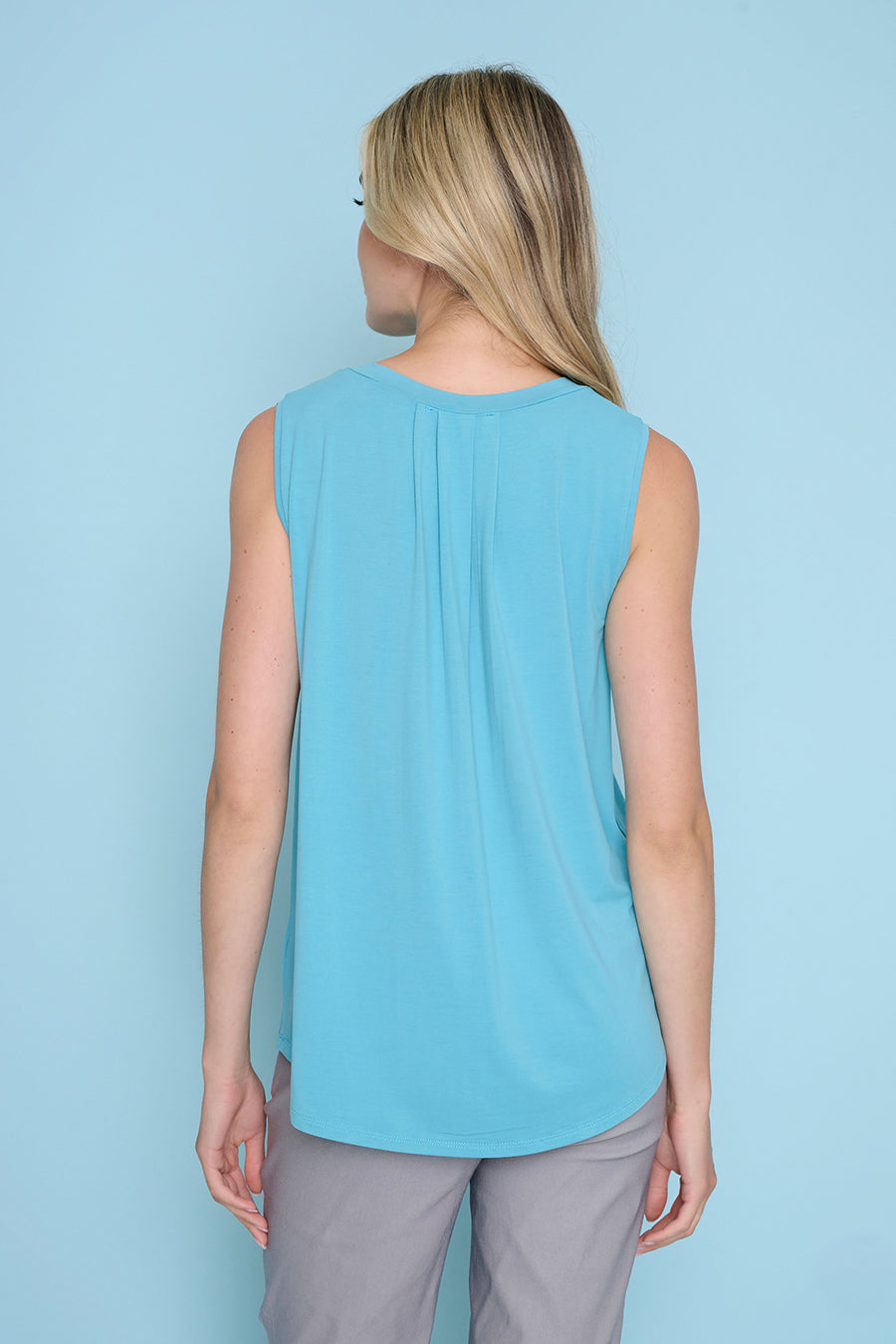 Basic V-Neck Tank Back View