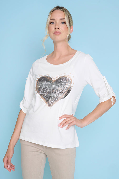 Sequins-Embroidered Top