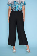Wide-Leg Cropped Pants