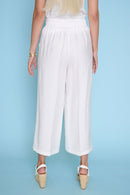 Wide-Leg Cropped Pants Back View