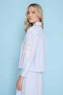 Floral Embellished Shirt Side View