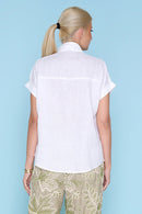 Embroidered Cut-Out Shirt