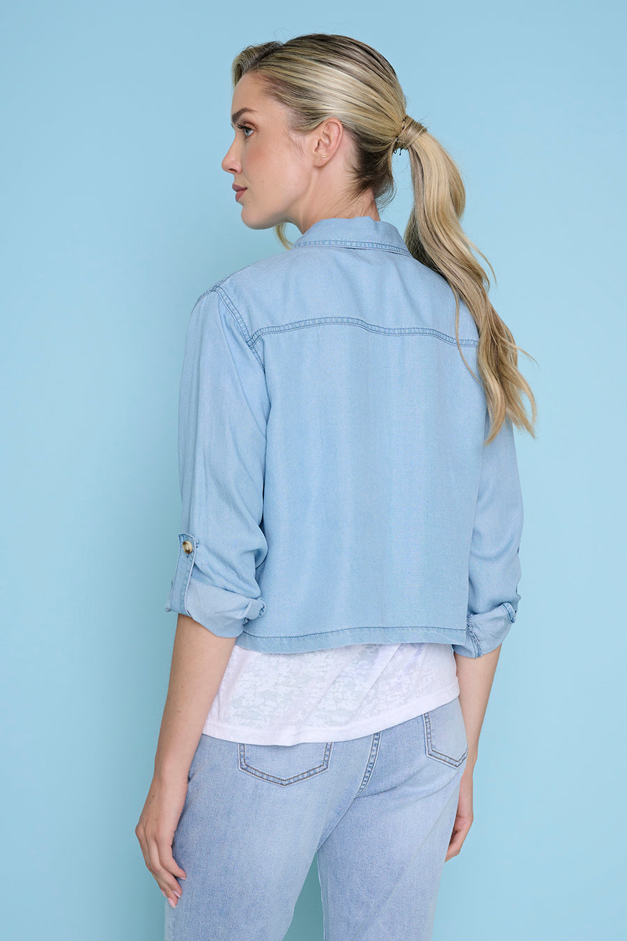 Button-Front Short Jacket