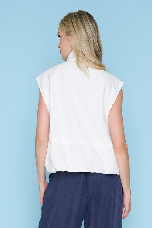 Pleated Detailed Vest