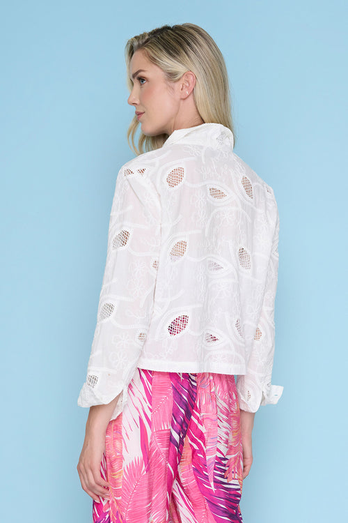 Zip-Front Cropped Jacket