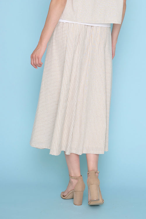 A-Line Paneled Long Skirt