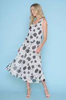 Sleeveless Cowl Neck Dress