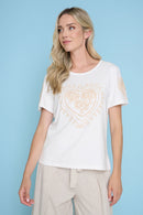 Yarn-Embroidered Top