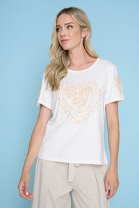 Yarn-Embroidered Top