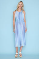 Sleeveless Pleated Dress Front View